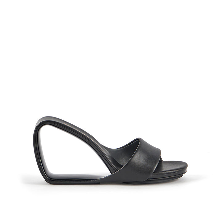 United Nude Mobius Hi Back Klapki na Obcasie Czarne