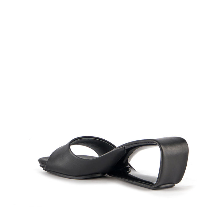 United Nude Mobius Mid Black Klapki na Obcasie Czarne