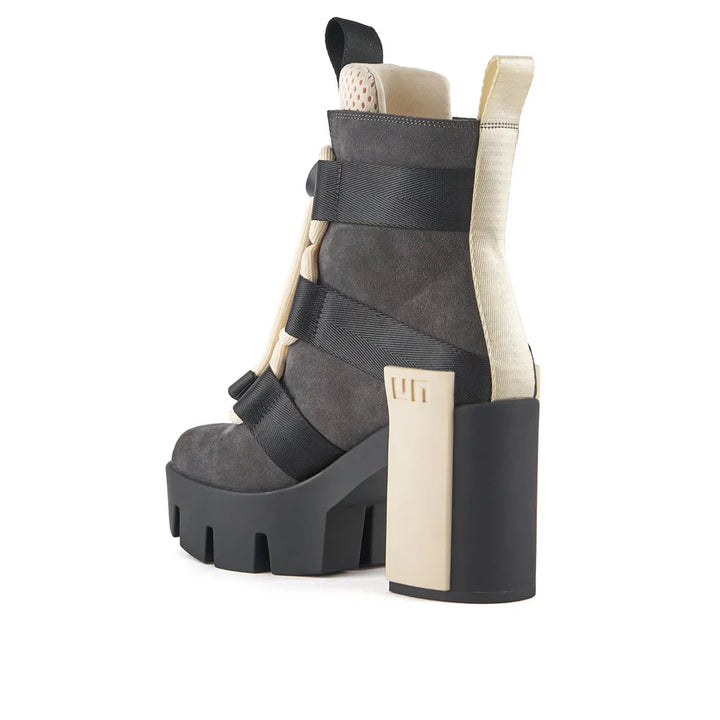 United Nude Grip Nomad Mid II Mono II Botki Damskie na Obcasie Szare