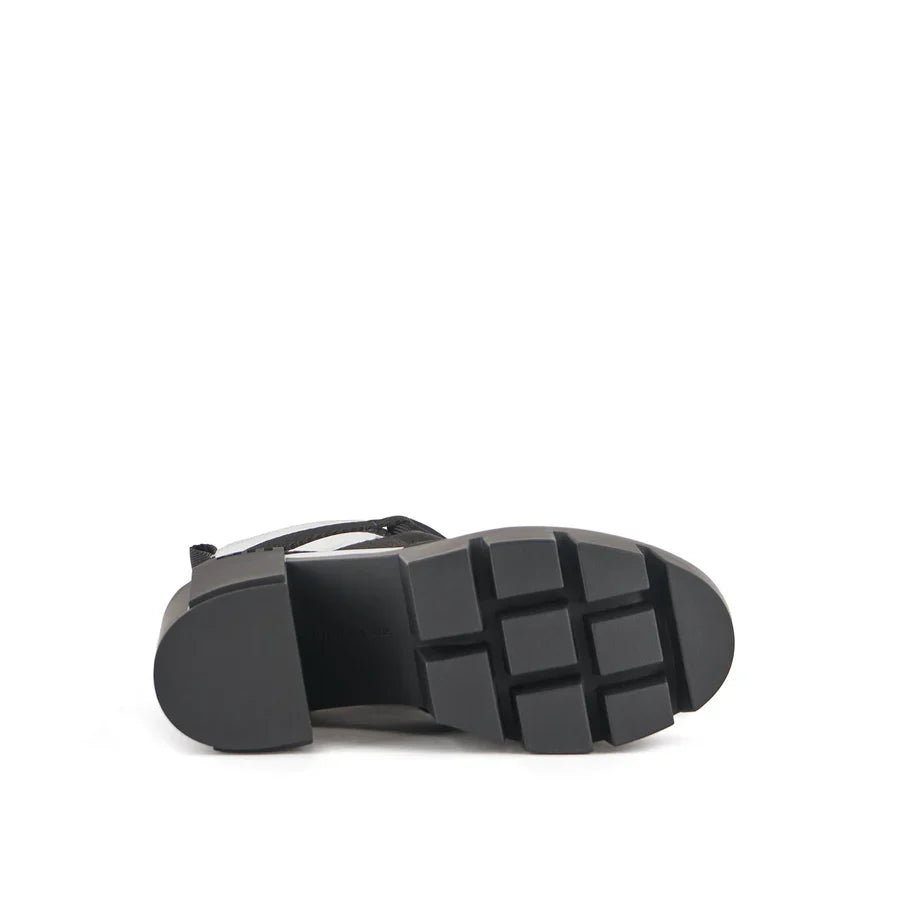 United Nude Grip Nomad Mid II Silver Botki Damskie na Obcasie Srebrne