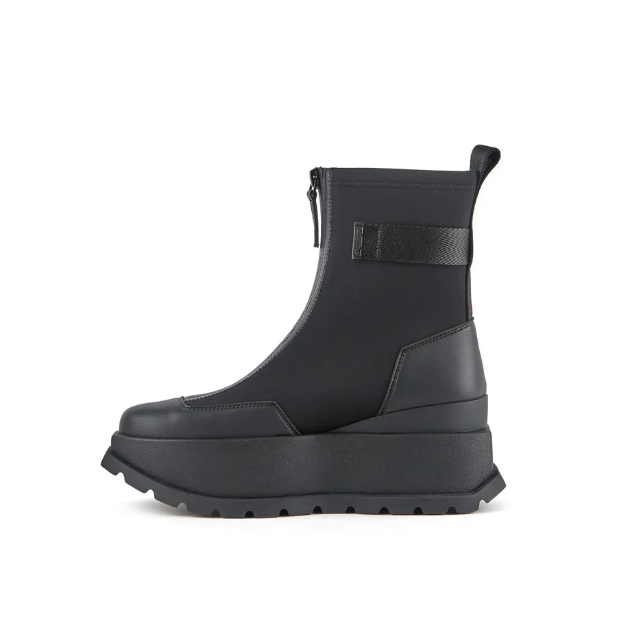 United Nude Roko Bootie II Black Botki Damskie na Platformie Czarne