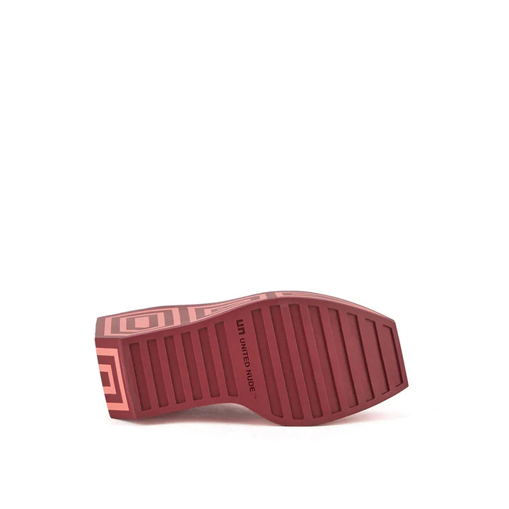 United Nude Wa Bootie Hi Cranberry Mix Botki Damskie na Platformie Czerwone