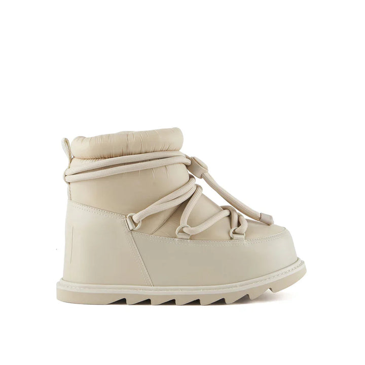 United Nude Zembla Bubble Bootie Chalk Botki Damskie Zimowe Beżowe