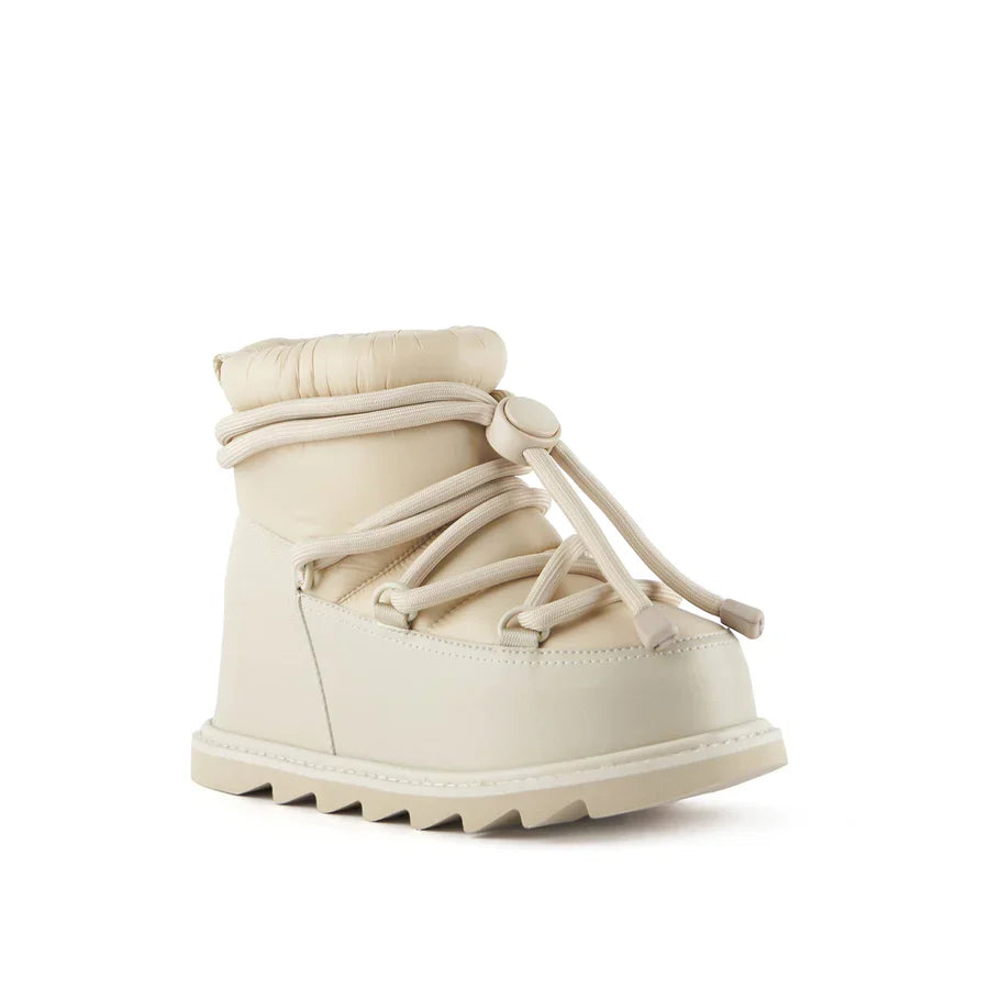 United Nude Zembla Bubble Bootie Chalk Botki Damskie Zimowe Beżowe