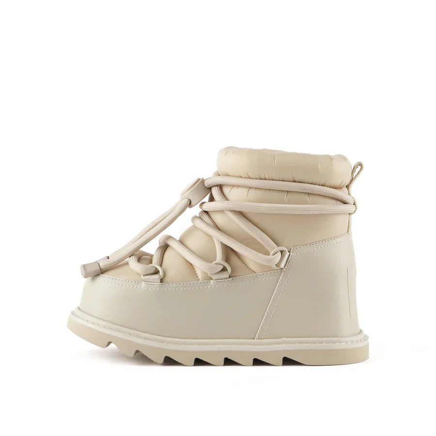 United Nude Zembla Bubble Bootie Chalk Botki Damskie Zimowe Beżowe