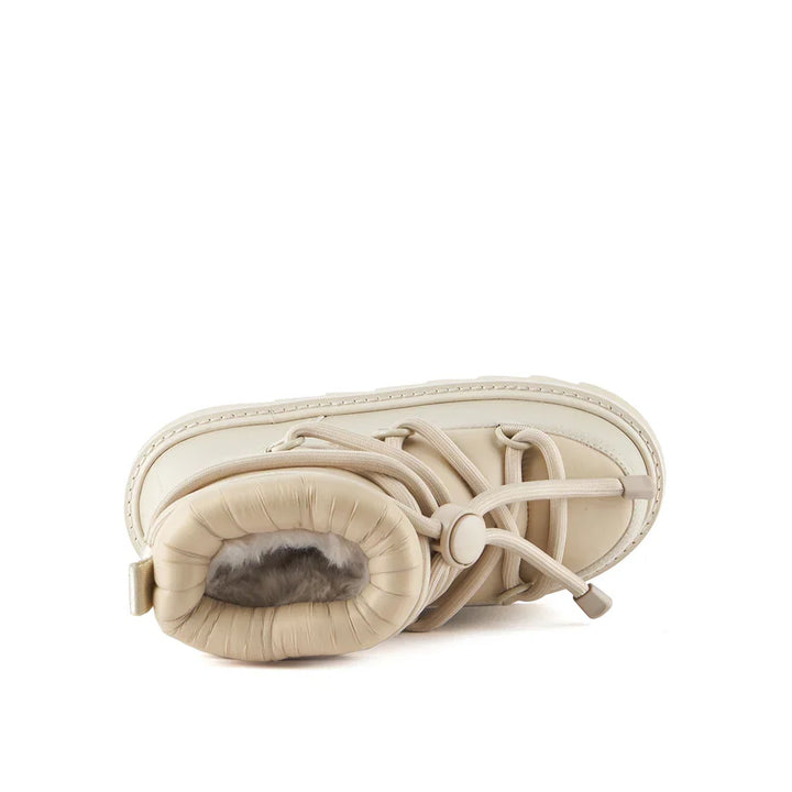 United Nude Zembla Bubble Bootie Chalk Botki Damskie Zimowe Beżowe