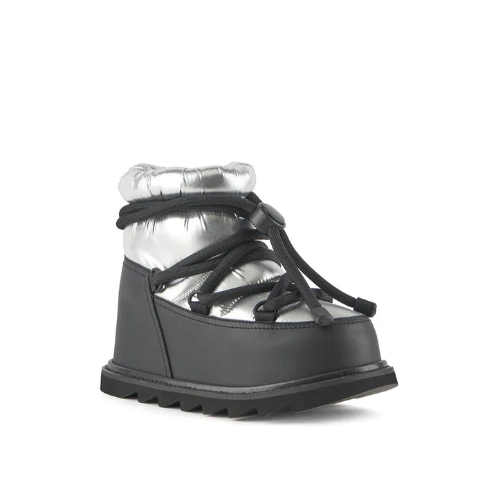 United Nude Zembla Bubble Bootie Silver Botki Damskie Zimowe Srebrne