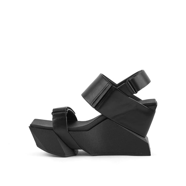 United Nude Brutt Sandal Black Sandały Damskie na Platformie Czarne
