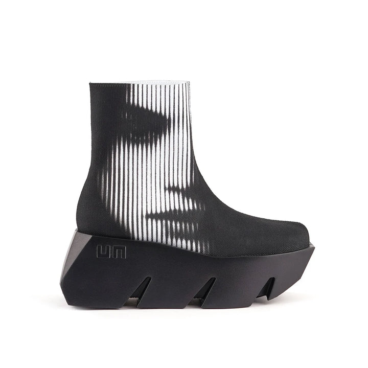 United Nude Bull Canvas Lo Mono Botki Damskie na Platformie Czarne