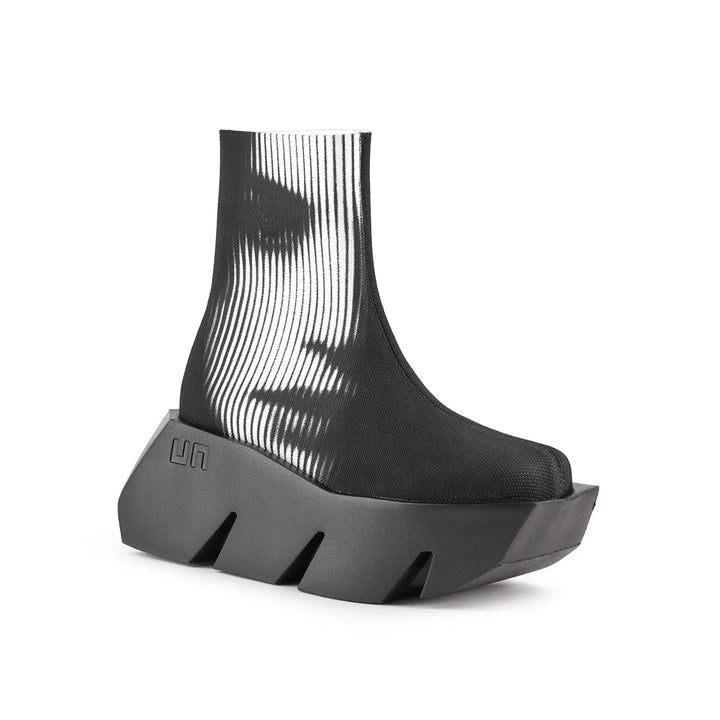 United Nude Bull Canvas Lo Mono Botki Damskie na Platformie Czarne