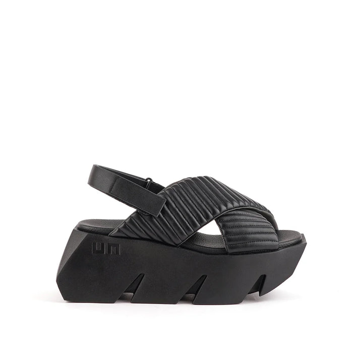 United Nude Bull Puffier Black Sandały Damskie na Platformie Czarne