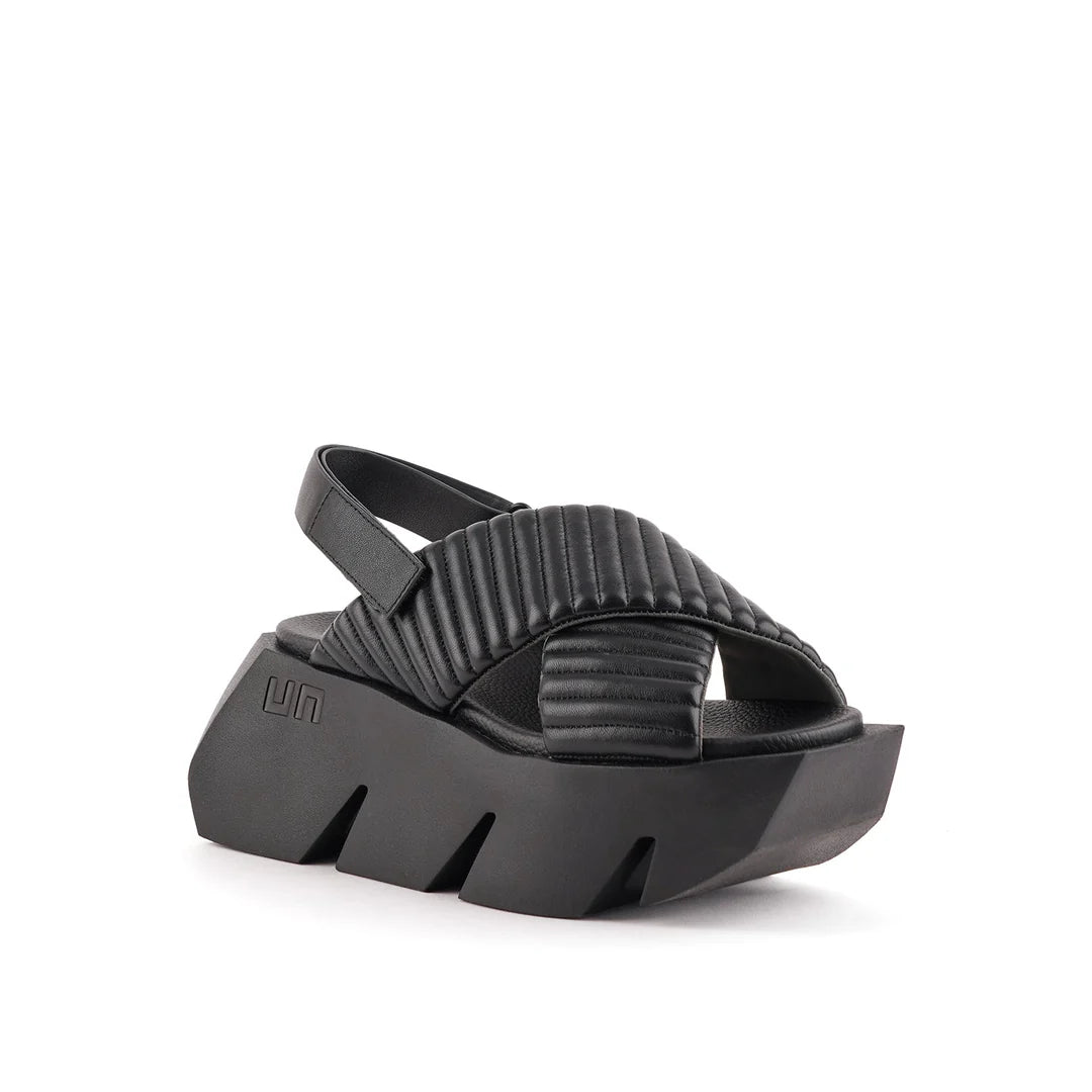 United Nude Bull Puffier Black Sandały Damskie na Platformie Czarne