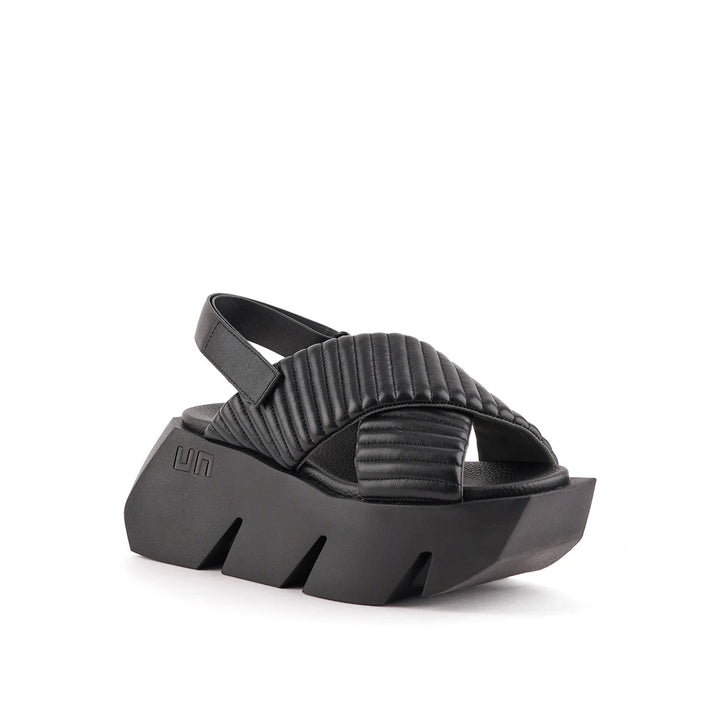 United Nude Bull Puffier Black Sandały Damskie na Platformie Czarne