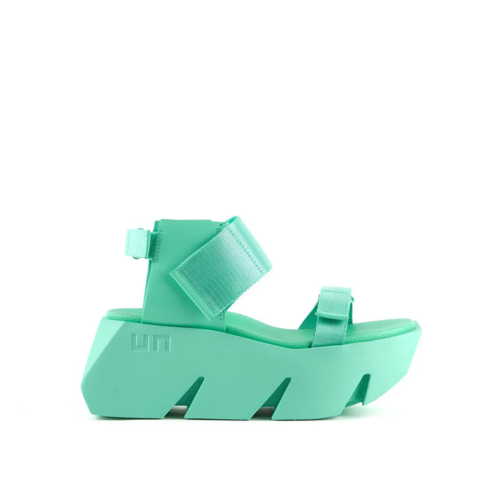 United Nude Bull Run Jelly Mint Sandały Damskie na Platformie Zielone