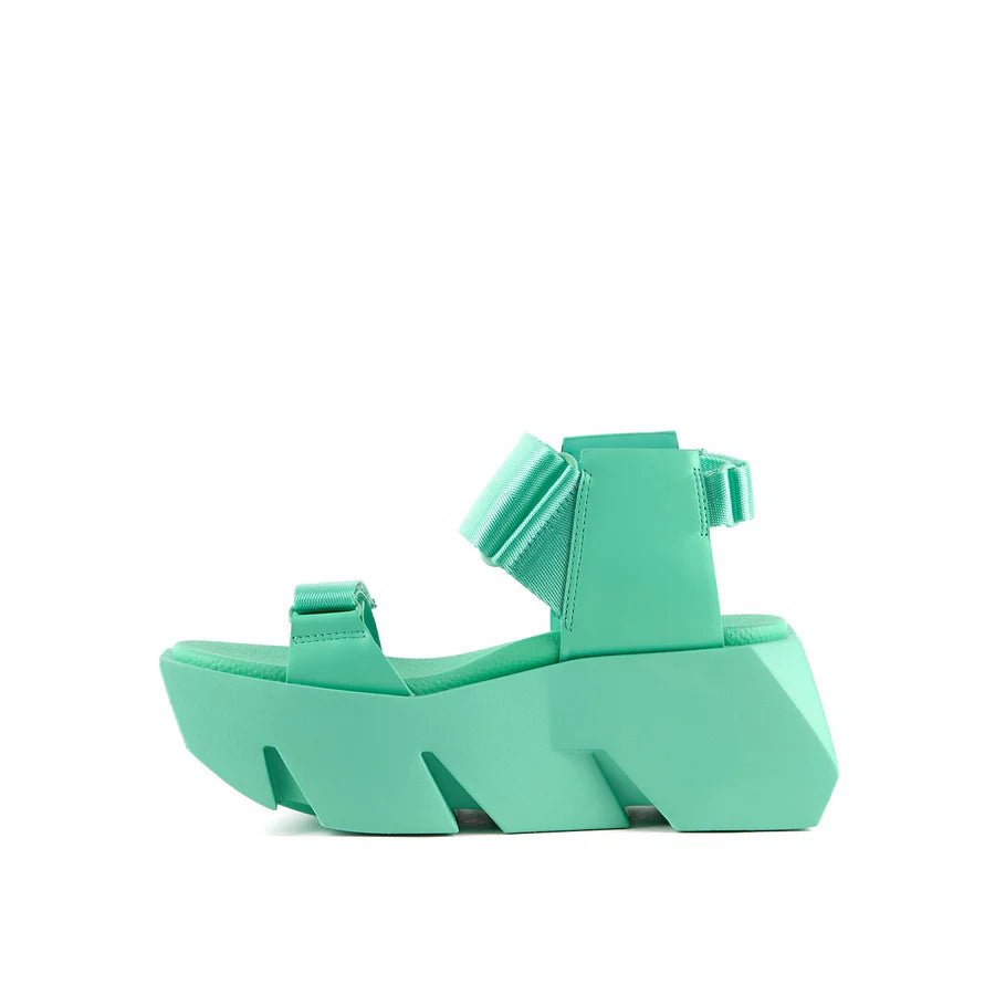 United Nude Bull Run Jelly Mint Sandały Damskie na Platformie Zielone