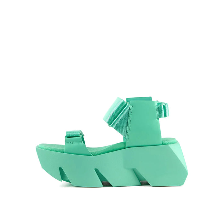 United Nude Bull Run Jelly Mint Sandały Damskie na Platformie Zielone