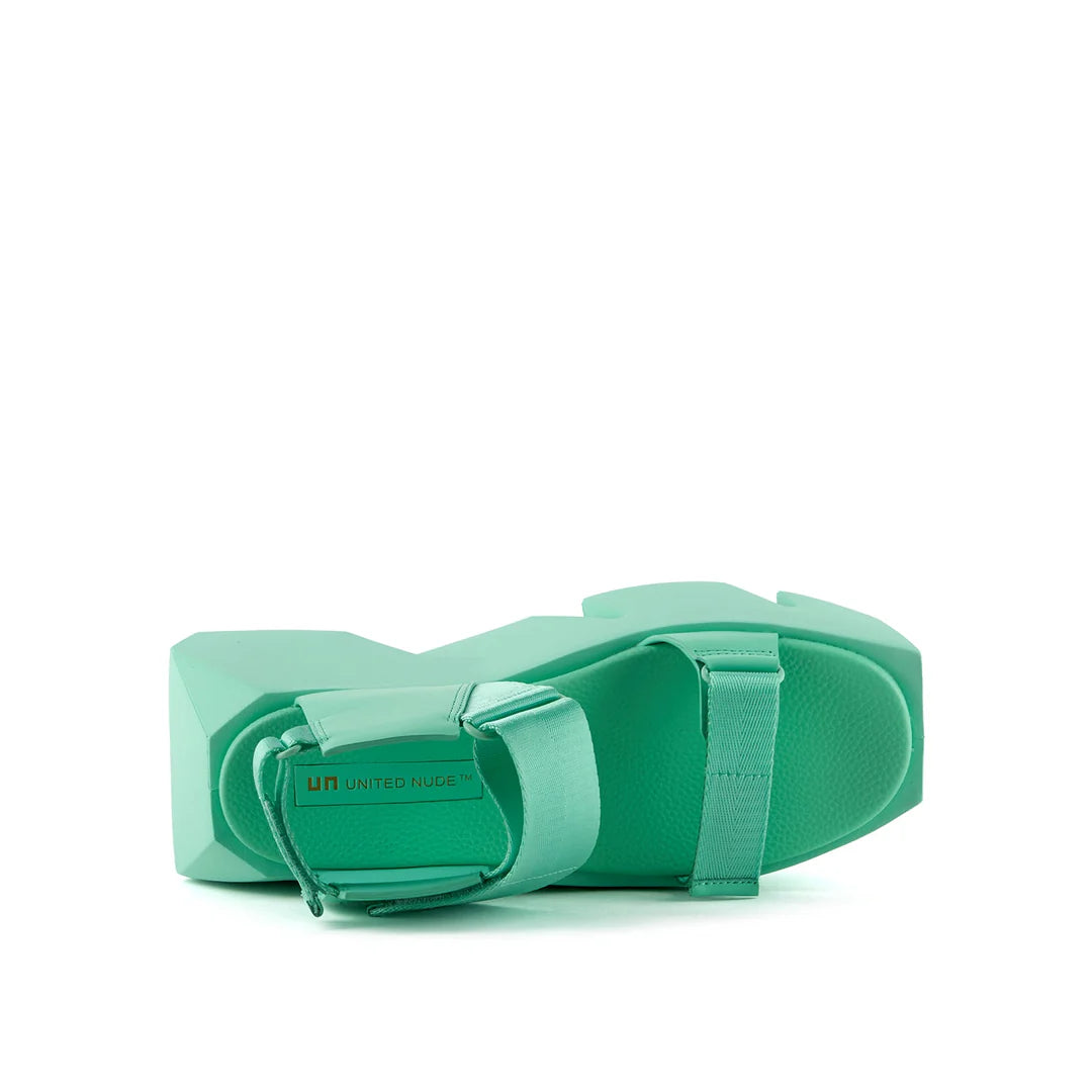 United Nude Bull Run Jelly Mint Sandały Damskie na Platformie Zielone