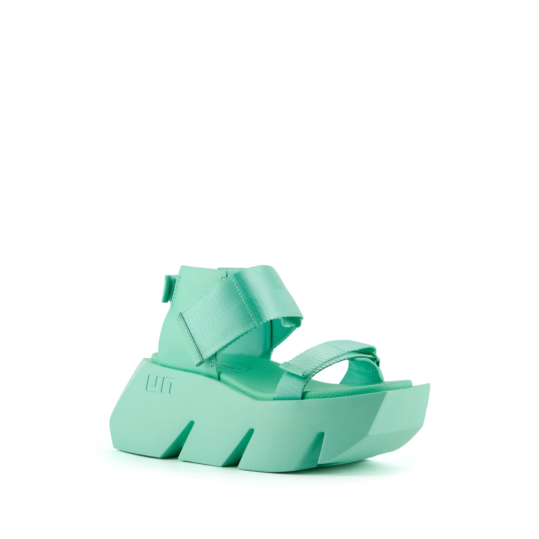 United Nude Bull Run Jelly Mint Sandały Damskie na Platformie Zielone