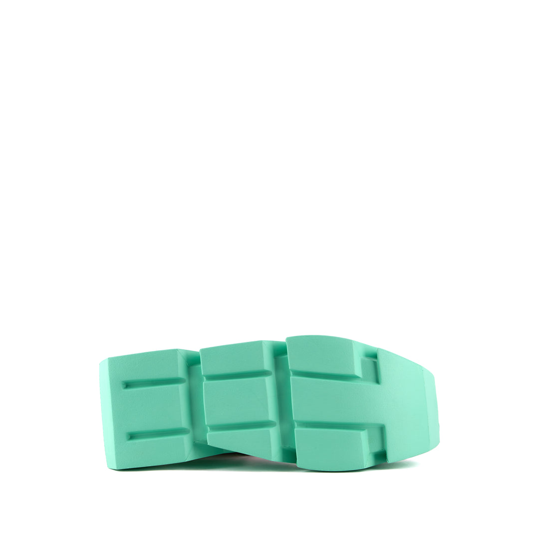 United Nude Bull Run Jelly Mint Sandały Damskie na Platformie Zielone