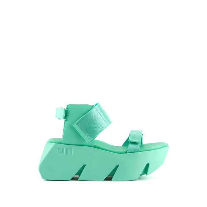 United Nude Bull Run Jelly Mint Sandały Damskie na Platformie Zielone