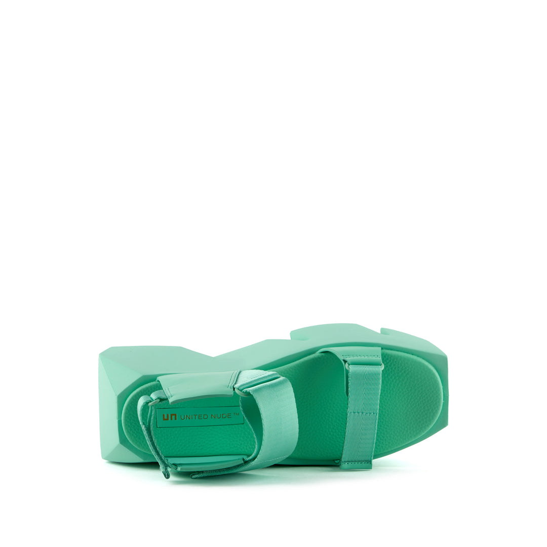United Nude Bull Run Jelly Mint Sandały Damskie na Platformie Zielone