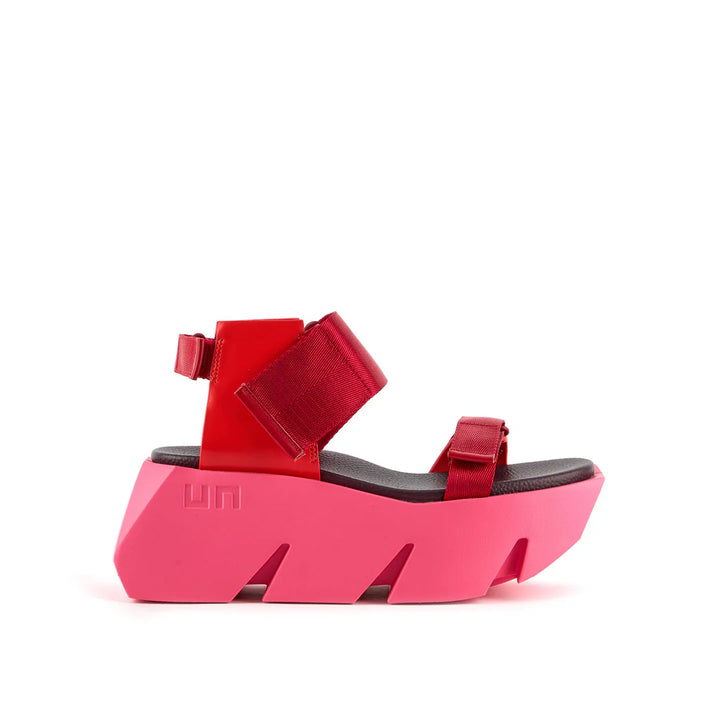 United Nude Bull Run Lily Sandały Damskie na Platformie Czerwone