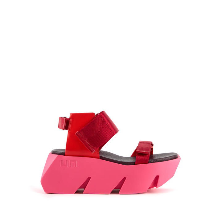 United Nude Bull Run Lily Sandały Damskie na Platformie Czerwone