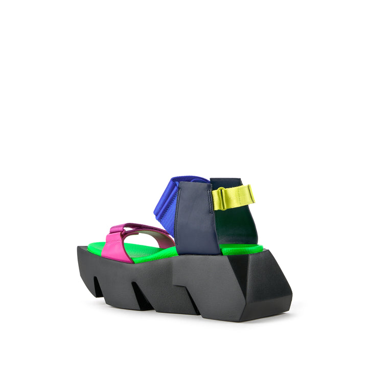 United Nude Bull Run Neon Flair Sandały Damskie na Platformie Czarne