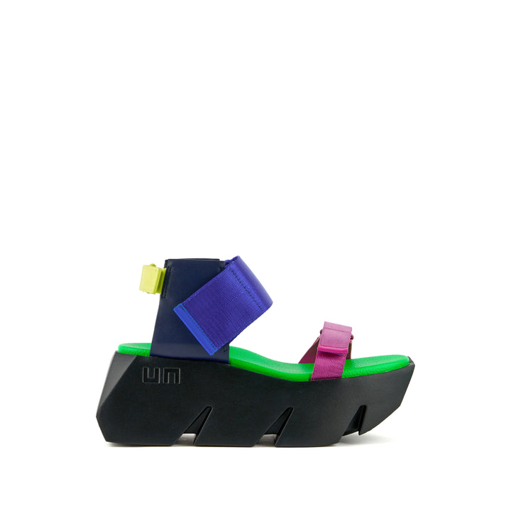 United Nude Bull Run Neon Flair Sandały Damskie na Platformie Czarne