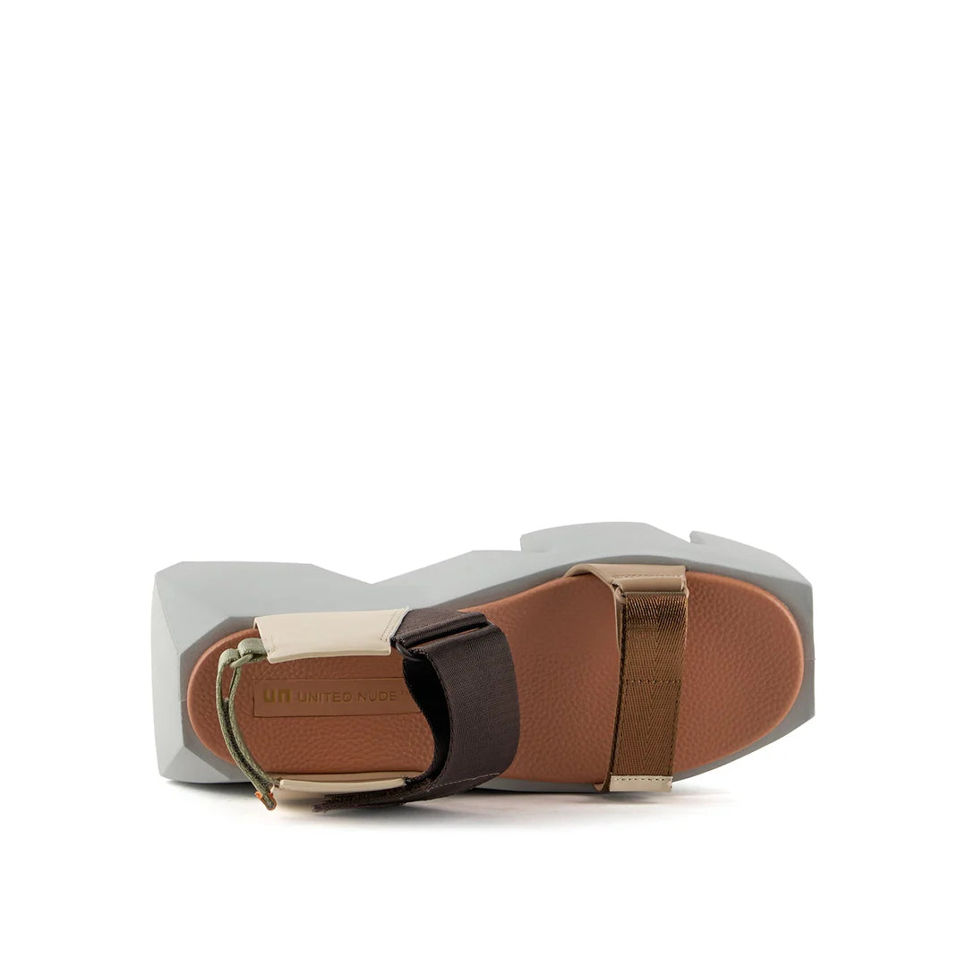 United Nude Bull Run Sierra Sandały Damskie na Platformie Beżowe