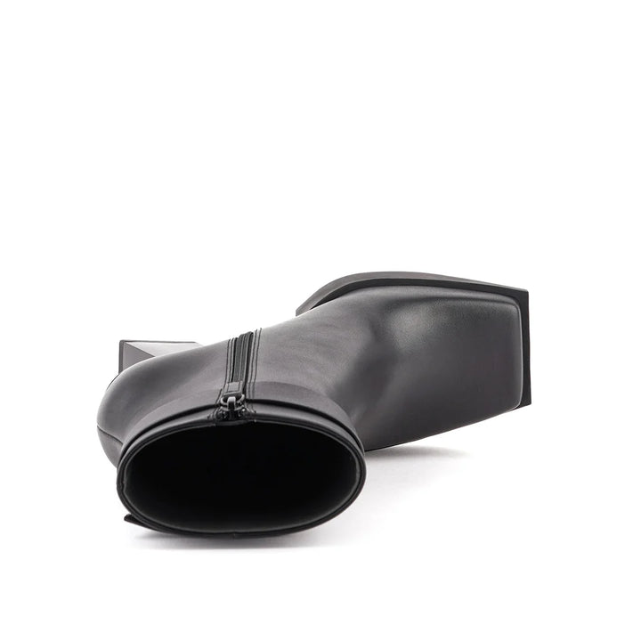 United Nude Construct Bootie Hi Black Botki Damskie na Obcasie Czarne