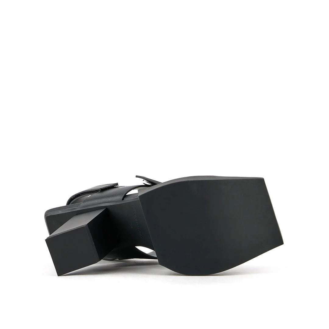 United Nude Construct Hi Black Sandały Damskie na Obcasie Czarne