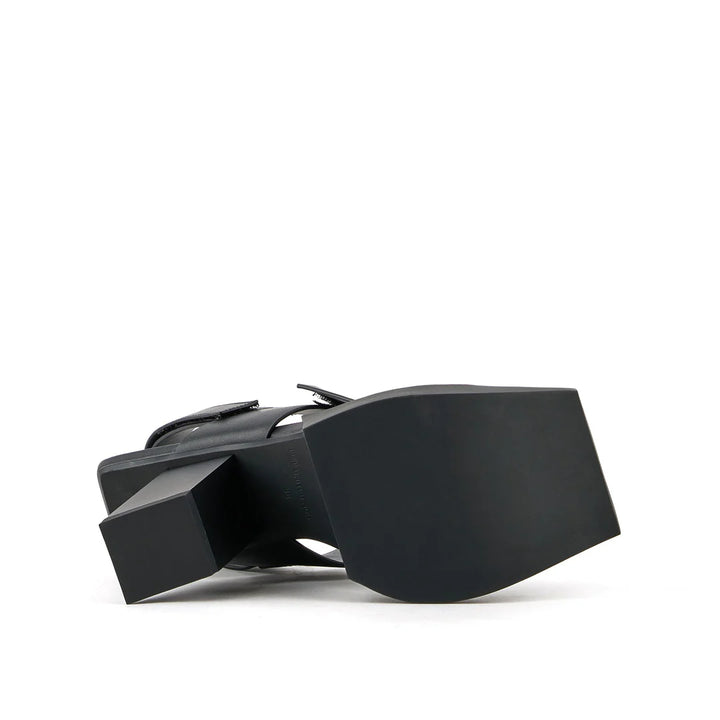 United Nude Construct Hi Black Sandały Damskie na Obcasie Czarne