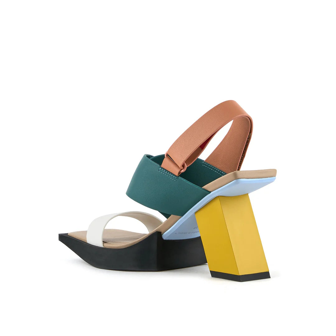 United Nude Construct Hi Malmo Sandały Damskie na Obcasie Beżowe