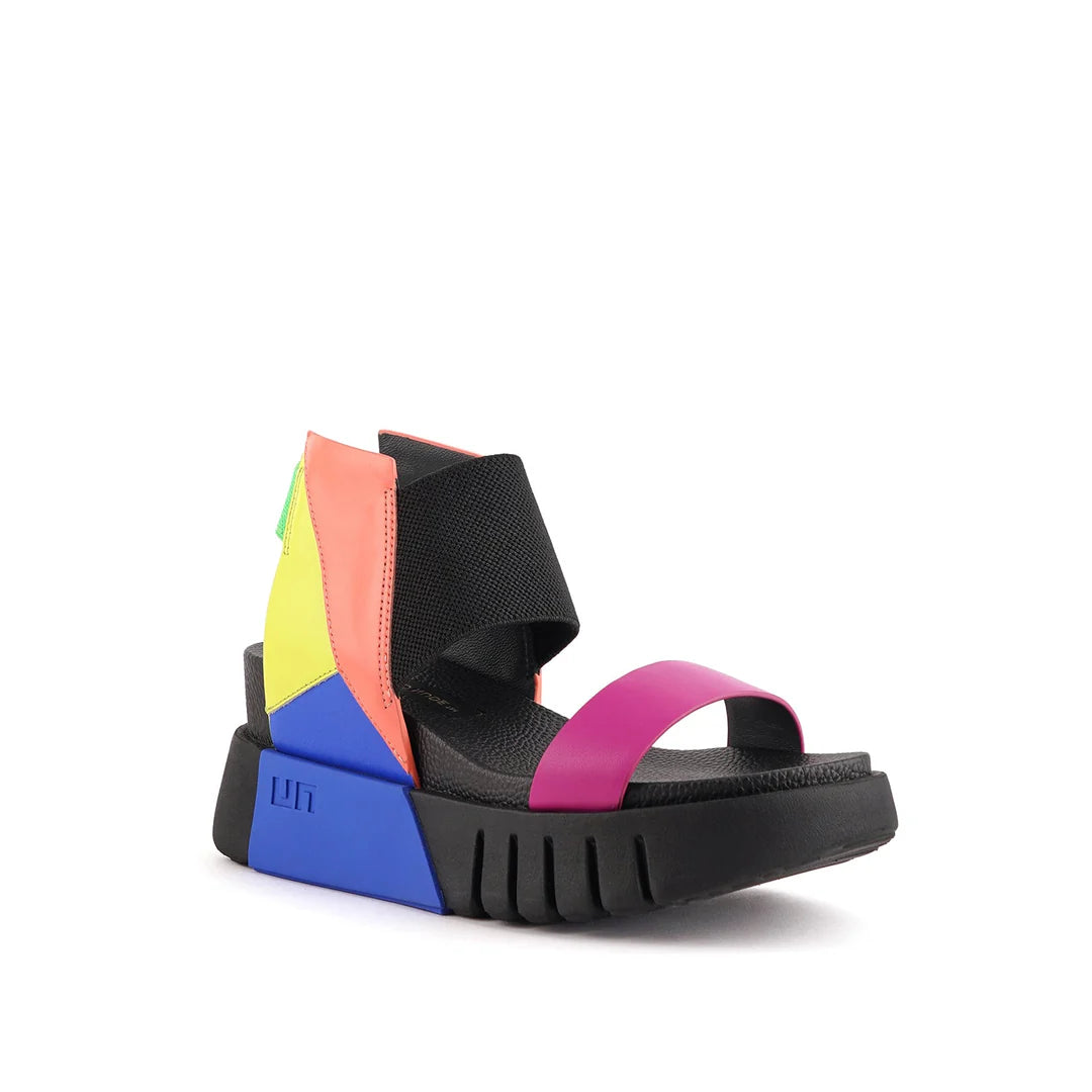 United Nude Delta 3D Sandal Neon Flair Sandały Damskie na Platformie Wielokolorowe