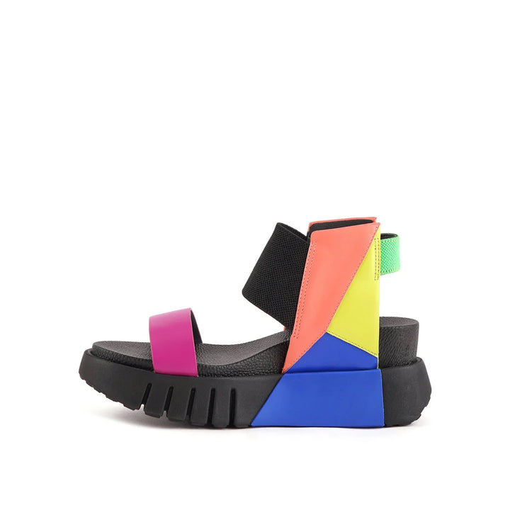 United Nude Delta 3D Sandal Neon Flair Sandały Damskie na Platformie Wielokolorowe