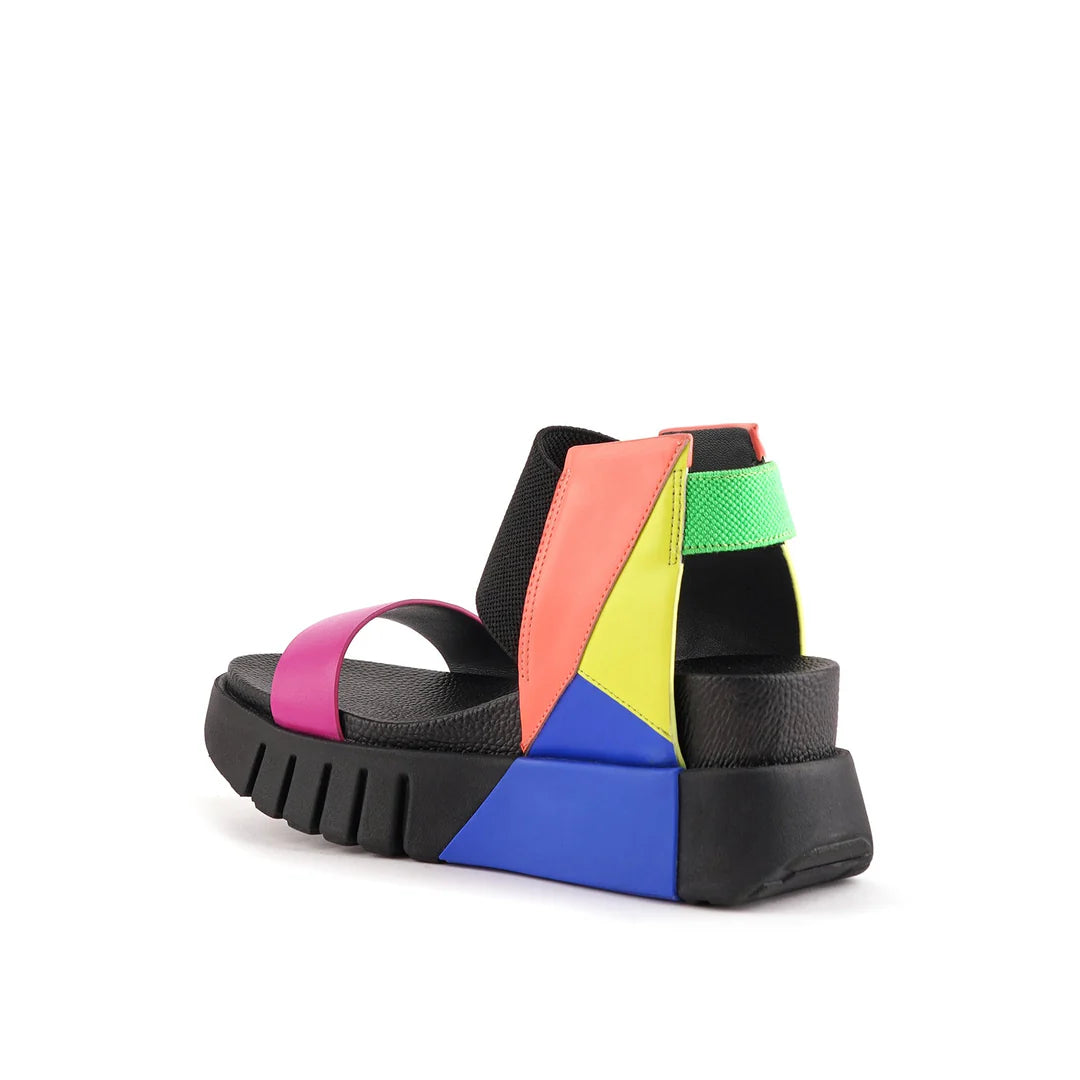 United Nude Delta 3D Sandal Neon Flair Sandały Damskie na Platformie Wielokolorowe