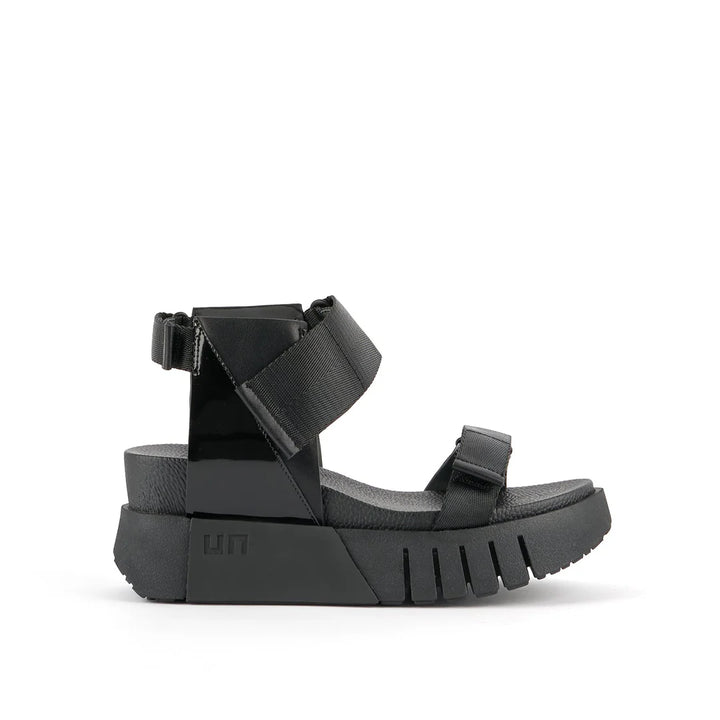 United Nude Delta Run Black Sandały Damskie na Platformie Czarne