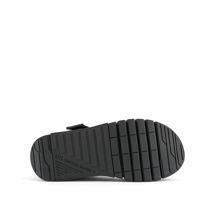 United Nude Delta Run Black Sandały Damskie na Platformie Czarne