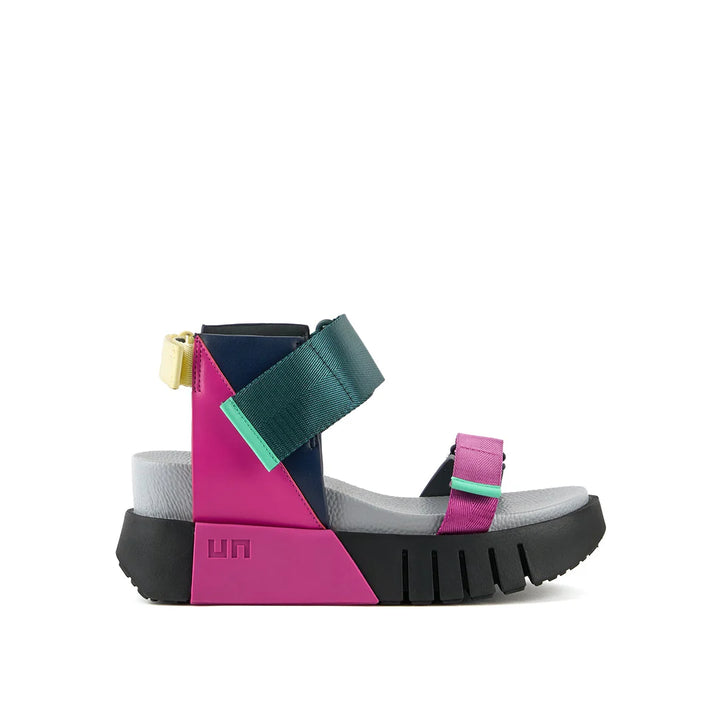 United Nude Delta Run Fuchsion Sandały Damskie na Platformie Wielokolorowe