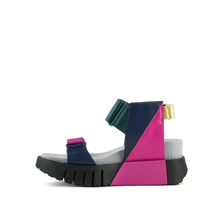 United Nude Delta Run Fuchsion Sandały Damskie na Platformie Wielokolorowe