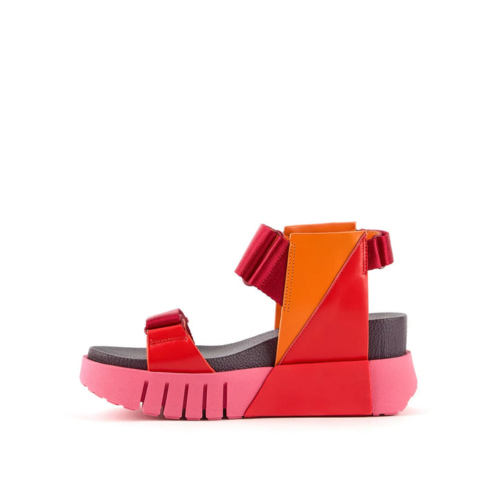 United Nude Delta Run Lily Sandały Damskie na Platformie Czerwone