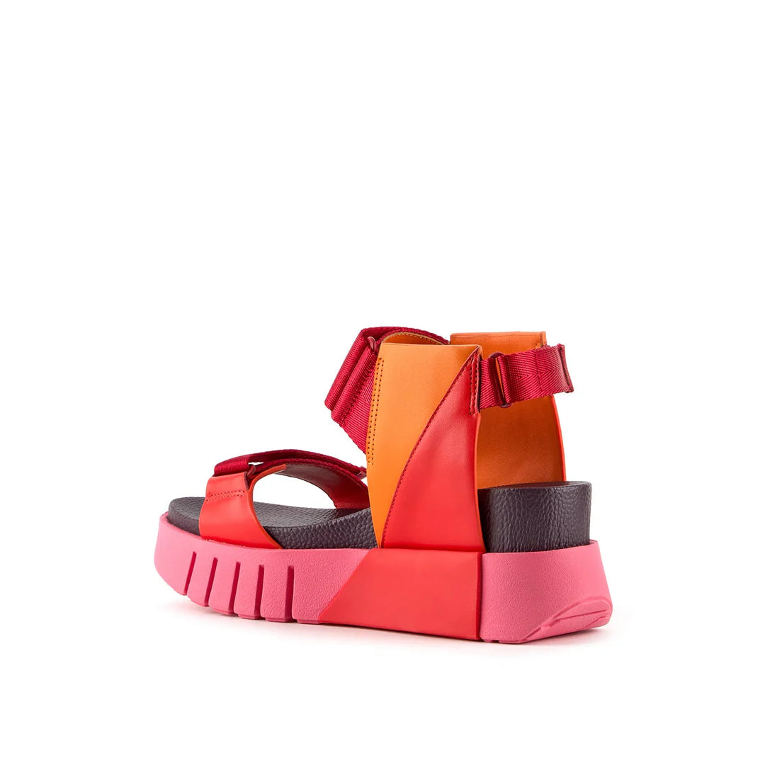 United Nude Delta Run Lily Sandały Damskie na Platformie Czerwone