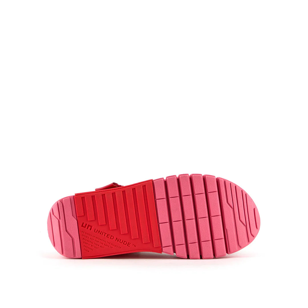 United Nude Delta Run Lily Sandały Damskie na Platformie Czerwone