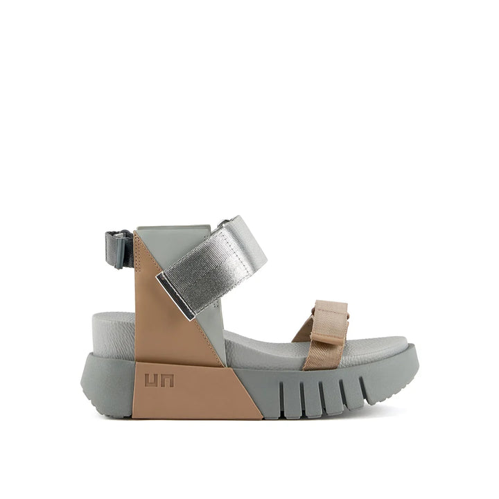 United Nude Delta Run Ore Sandały Damskie na Platformie Szare
