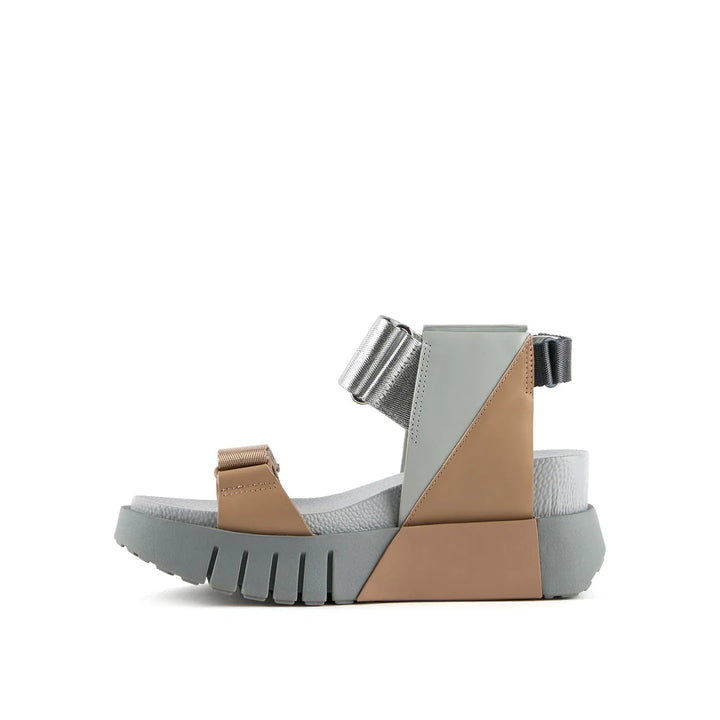 United Nude Delta Run Ore Sandały Damskie na Platformie Szare