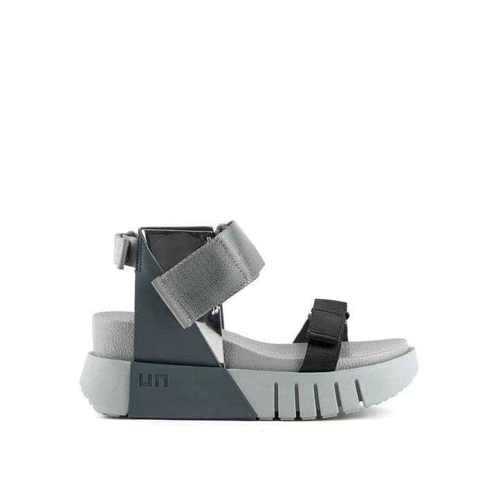 United Nude Delta Run Steel Sandały Damskie na Platformie Srebrne