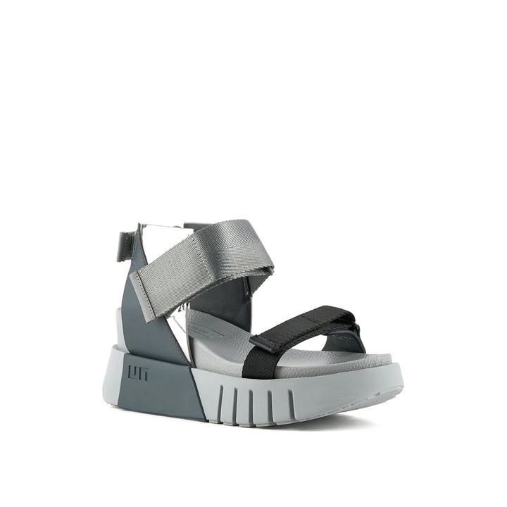 United Nude Delta Run Steel Sandały Damskie na Platformie Srebrne