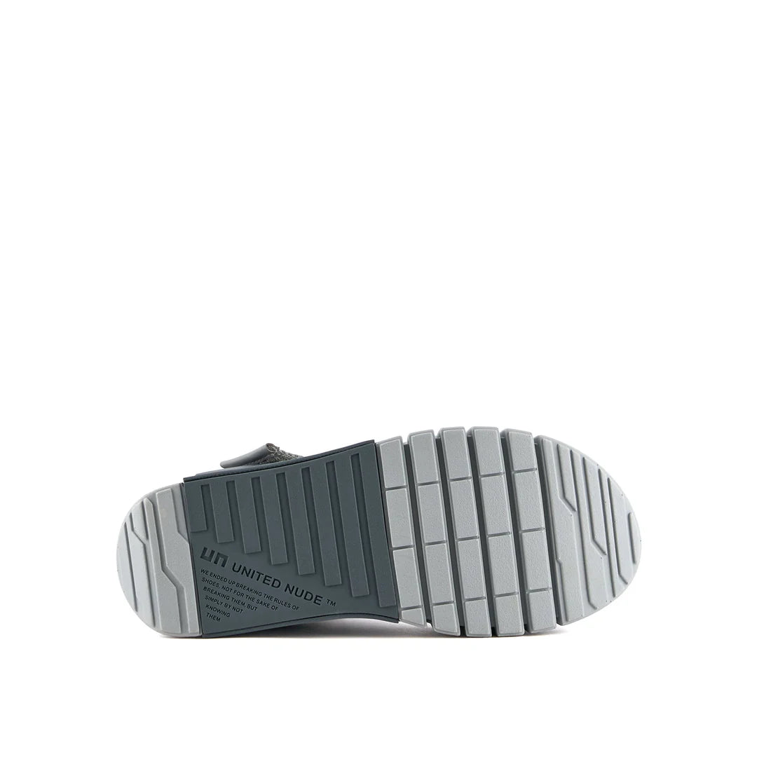 United Nude Delta Run Steel Sandały Damskie na Platformie Srebrne