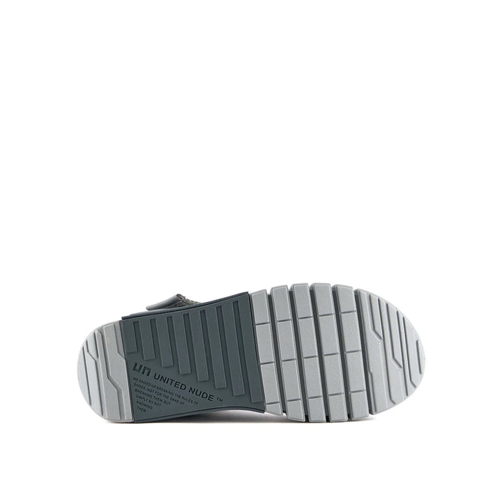 United Nude Delta Run Steel Sandały Damskie na Platformie Srebrne